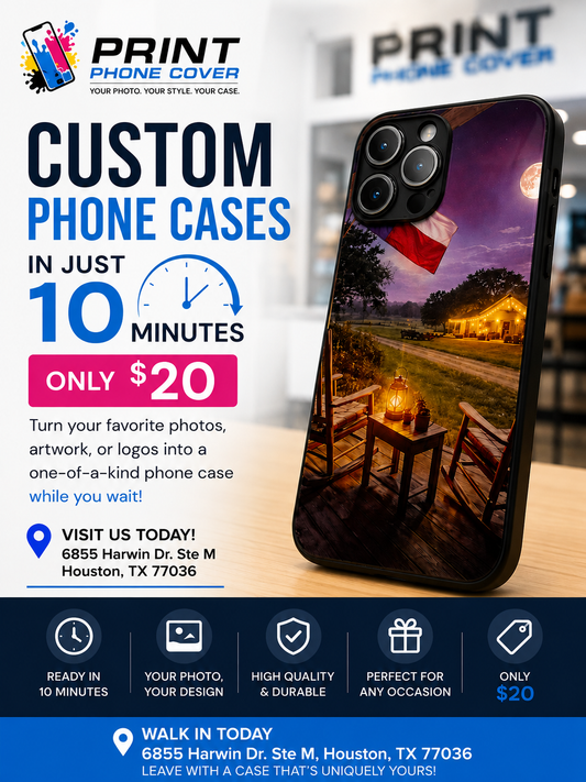 Professional Custom Phone Cases Made in Just 10 Minutes – Only $20