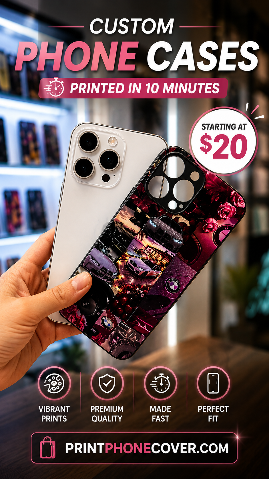 Your Style. Your Design. Print Your Own Custom Phone Case in Minutes