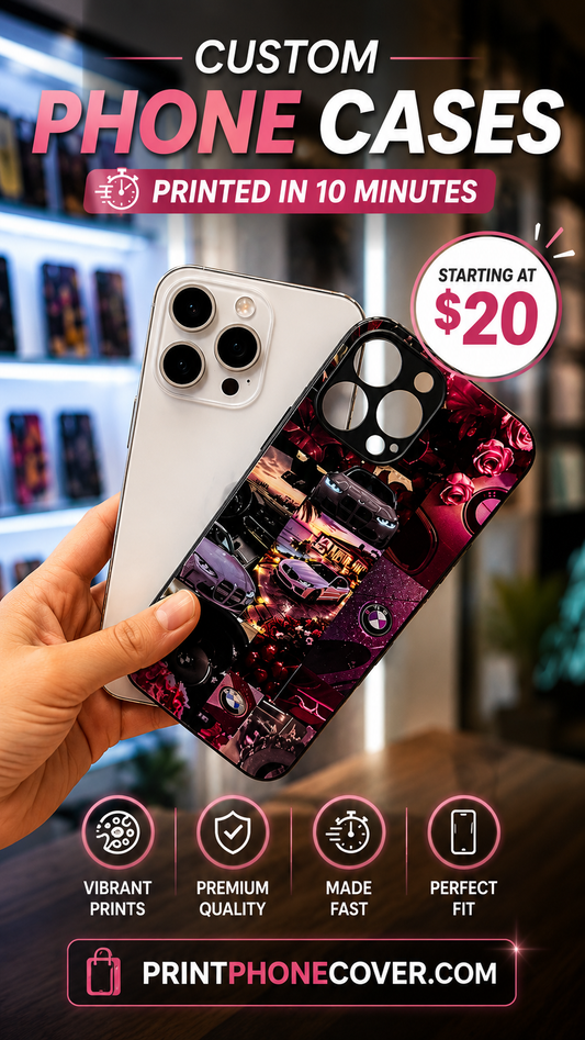 Your Style. Your Design. Print Your Own Custom Phone Case in Minutes